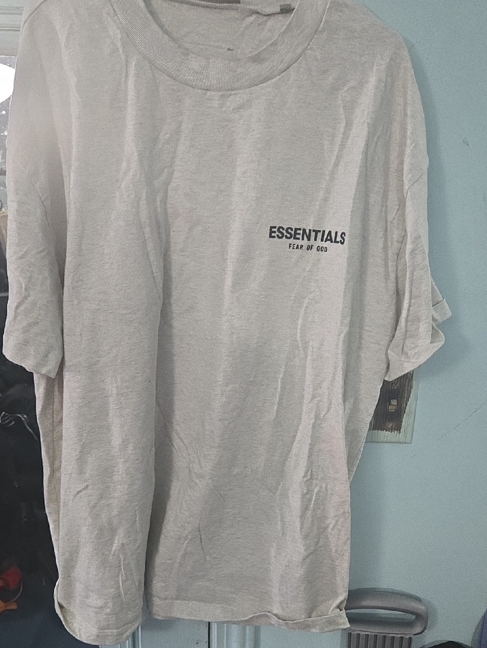 Fear of God Essentials Cream Short Sleeve Logo Tee